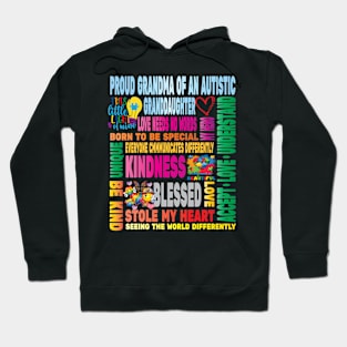 Autism Proud Grandmother Granddaughter Love Autistic Kids Autism Awareness Family Hoodie